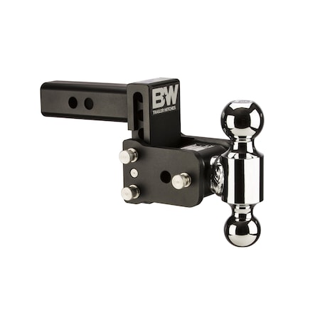 B&W Towing B&W Tow And Stow Dual Ball 2 Adj Ball Mount 3 Drop/3-1/2 Rise, Black TS10033B